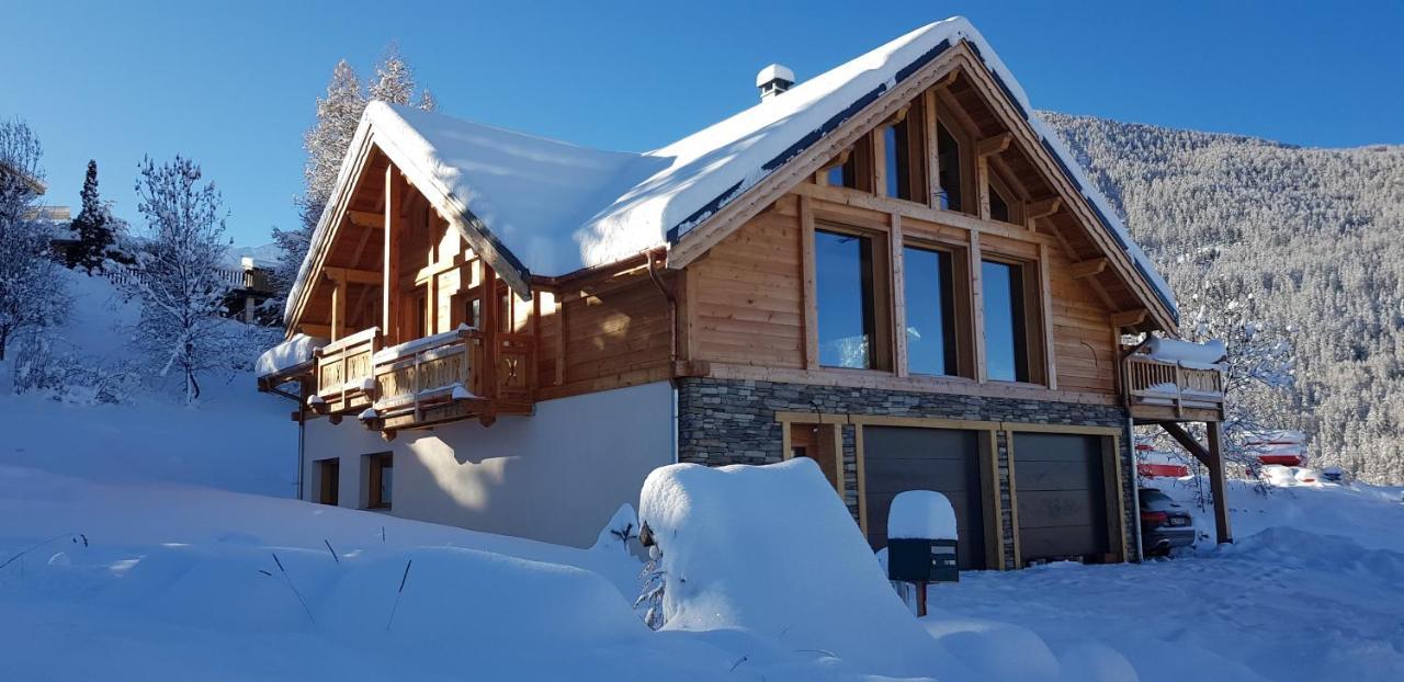 Chalet 19 Personnes Le Petit Mozart Villa Les Orres Exteriör bild